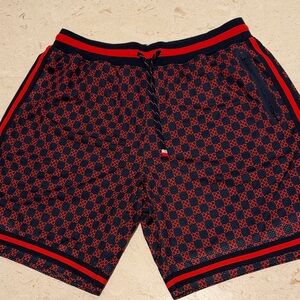 G/FORE Men's Navy and Red shorts